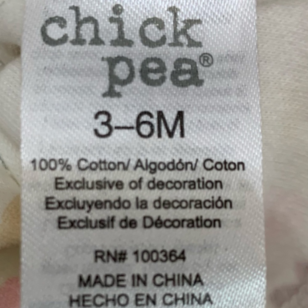CHICK PEA Muslin Ruffle Overall Floral Top Set NWT - Picture 11 of 12